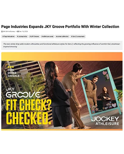 Page Industries Expands JKY Groove Portfolio With Winter Collection