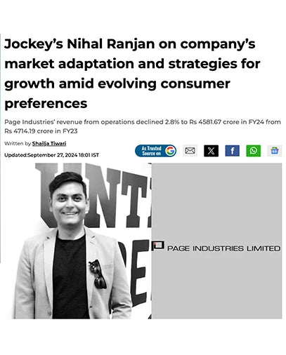 Jockey’s Nihal Ranjan on company’s market adaptation and strategies for growth amid evolving consumer preferences