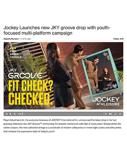 Jockey Launches new JKY groove drop with youth-focused multi-platform campaign