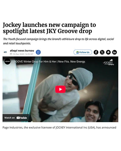 Jockey launches new campaign to spotlight latest JKY Groove drop