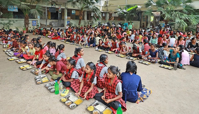 12,000 Mid-day meals @ 300+ govt. schools