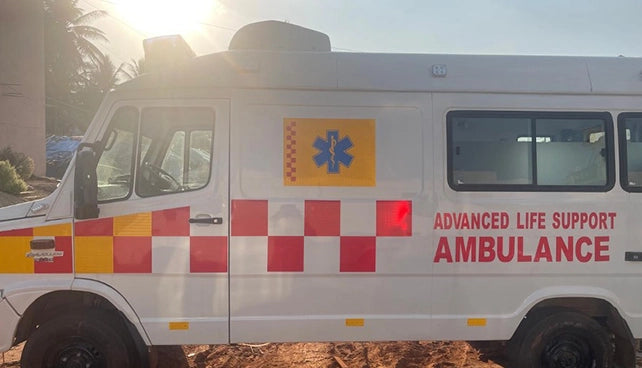 6 Advanced  life support ambulance vehicle